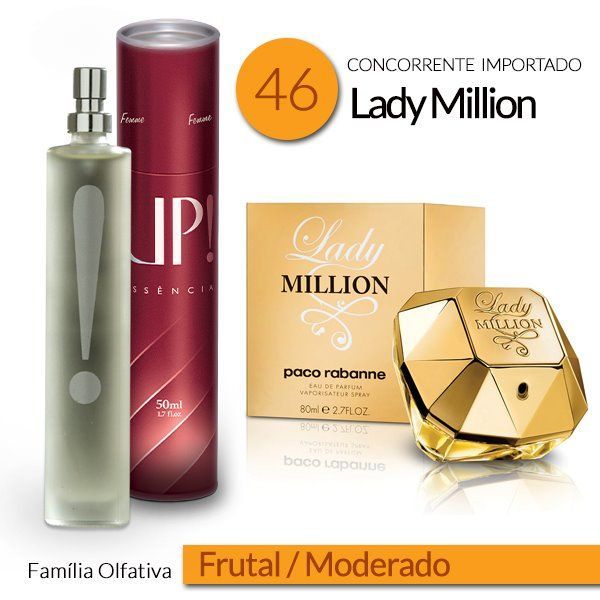 Perfume Feminino - 50ml - UP! 46 - Lady Million